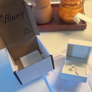 Gold Ring with Clear Stone